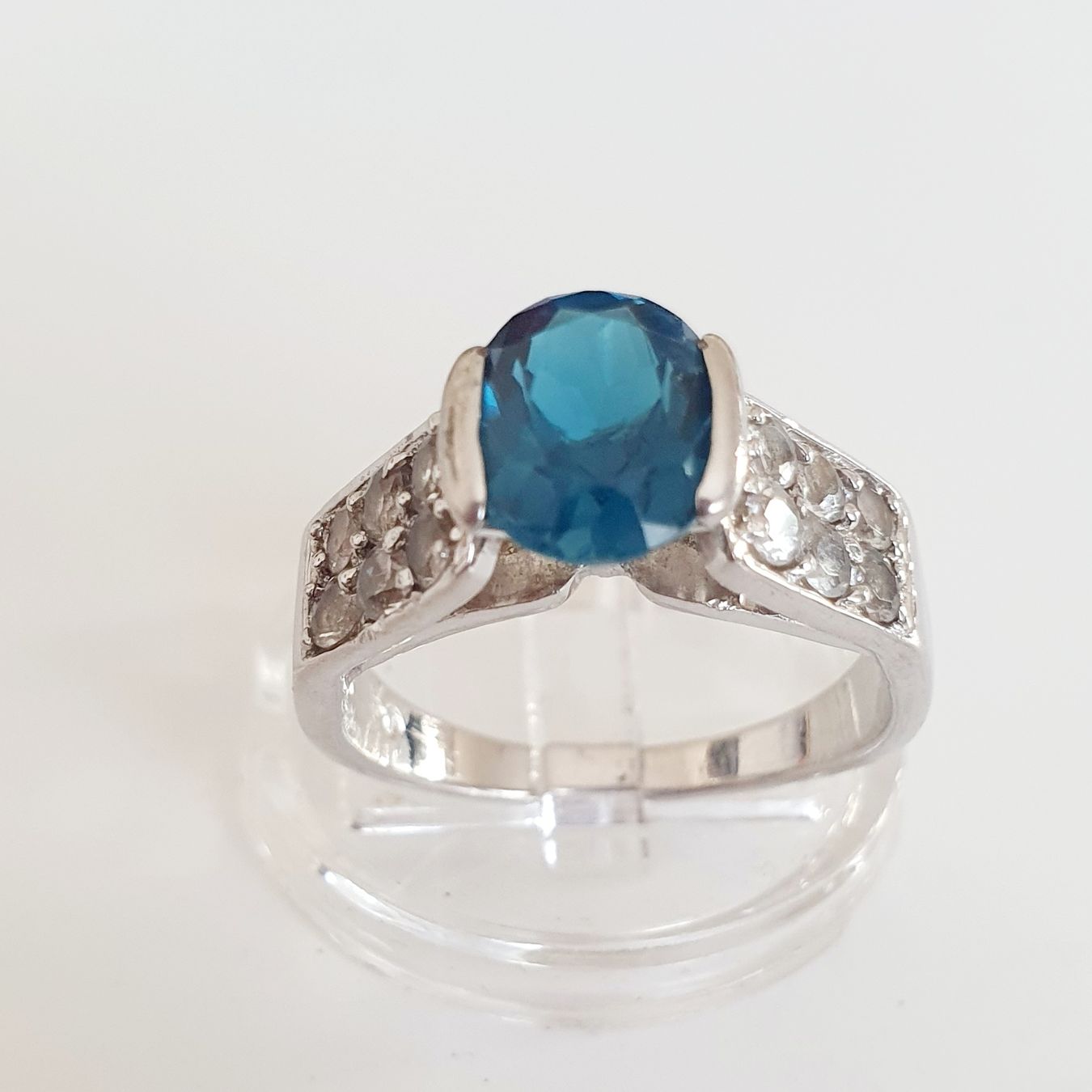 Ringe: Silber Ring mit Zirkonia, 925 Silber, Gr. 18.3 mm, – Gebraucht aus Kreuzlingen von Wunderkiste123 2