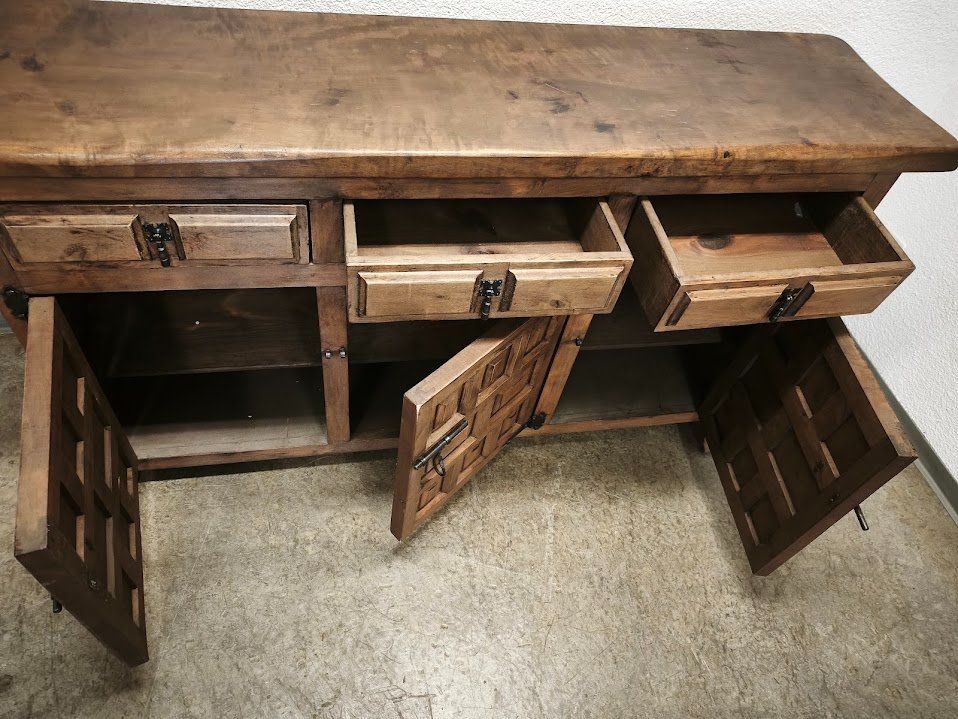 Commodes: Spanische Kommode Sideboard Eiche Massiv Holz Rustikal – D'occasion à Toffen par Immo-Erben 8