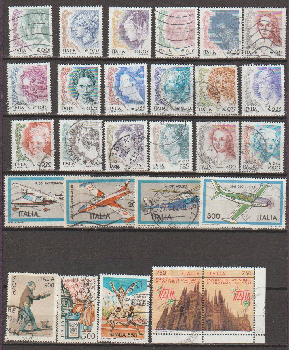 Tutti i francobolli: Italie collection – Usato da Crans-Montana venduto da kira56