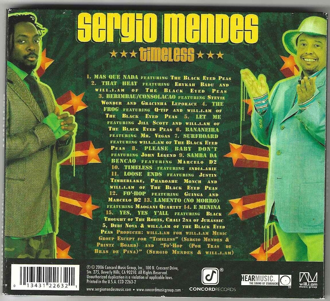 CDs: Sergio Mendes – Timeless – D'occasion à Genève par CDLPBookS 1