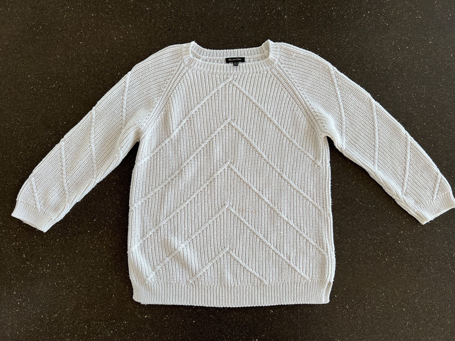 Massimo Dutti Maglioni & Felpe: Massimo Dutti Strickpullover Damen S (passt XS) Weiss – Usato da Büetigen venduto da Jabo