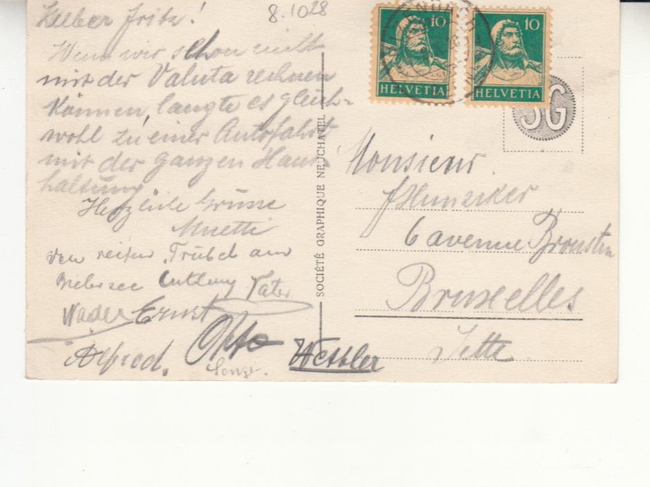 Ansichtskarten: Murten 1928 – Gebraucht aus Bürglen TG von StampGraf 1