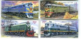 Briefmarken "Lokomotiven". Ukraine.