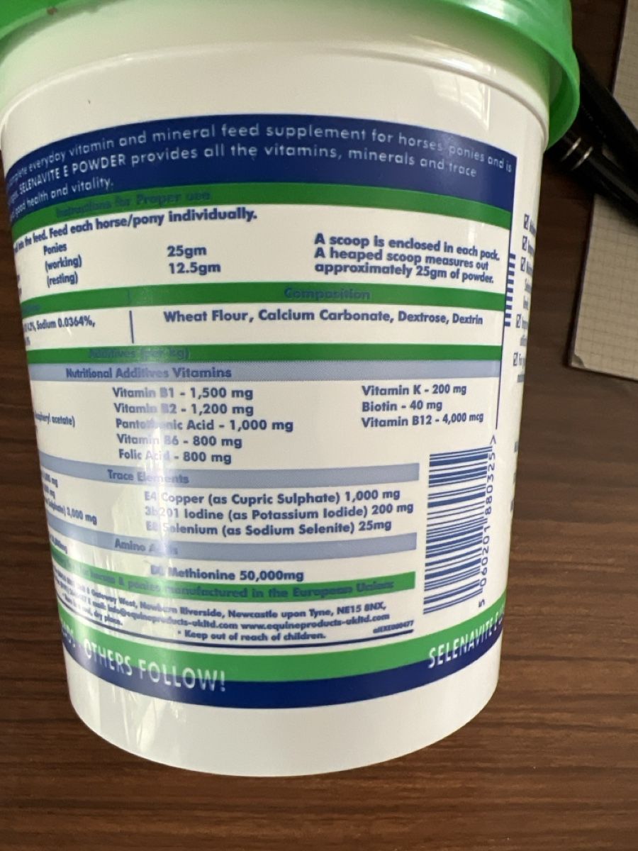 Futter: Selenavite E Pferdefutterzusatz 500g neu – Neu und originalverpackt aus Siglistorf von Allerhand0 2
