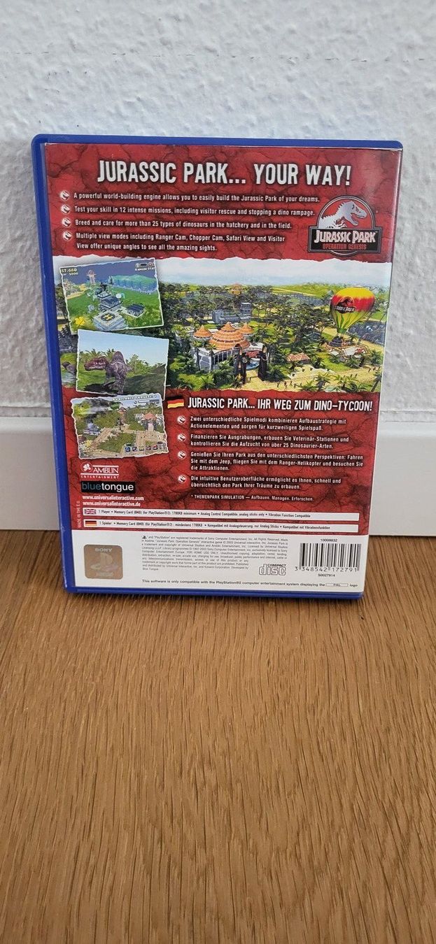 Sony Giochi: PS2 – Jurassic Park Operation Genesis – Usato da Münsingen venduto da Heroism2010 1