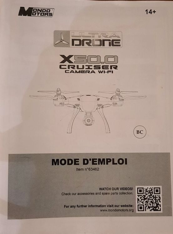 Modellismo RC: Ultra Drone X50.0 Cruiser Camera Wi-Fi – Usato da Kestenholz venduto da cvx_889vv 1