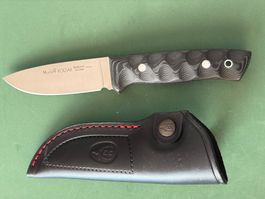 Muela Kodiak Messer Sandvik Stahl Lederetui TOP Zustand