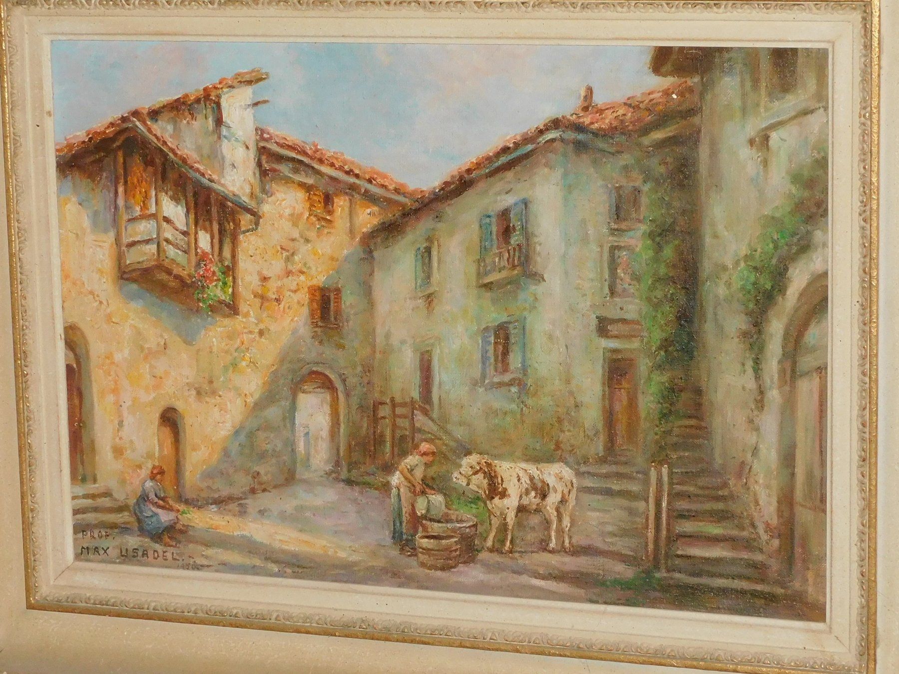 Dipinti: Kunst Gemälde gr altes Ölbild Max Lisadel 1950 - Ölgemälde – Usato da Sursee venduto da 76 6