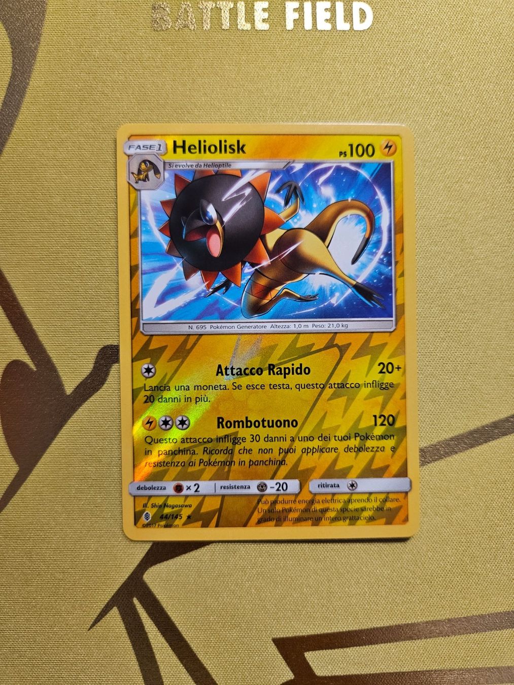 Pokémon Carte collezionabili: Guardians Rising - Heliolisk – Usato da Bellinzona venduto da Pokemarco