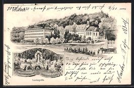 Eugen Felle: Krumbad, Ortspartie mit Kir