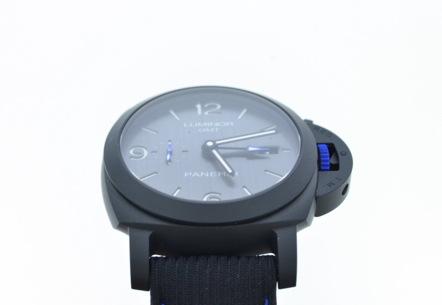 Panerai Uhren: Panerai Luminor GMT Bucherer Blue PAM01176 – Neu und originalverpackt aus Lausanne von TimeWorld 2
