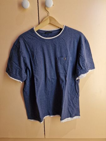T-Shirt Schiesser - Grösse M - dunkelblau