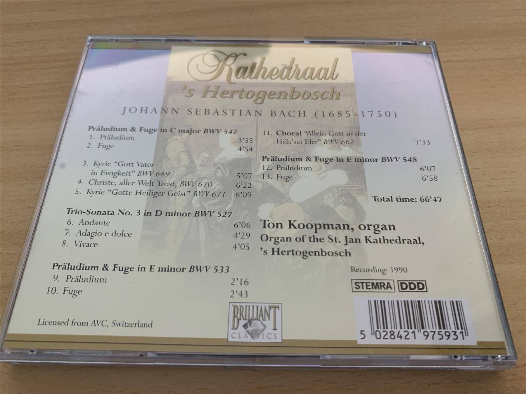 CDs: Ton Koopman - Kathedraal's Hertogenbosch – Gebraucht aus Rikon im Tösstal von Alpenmutz 1