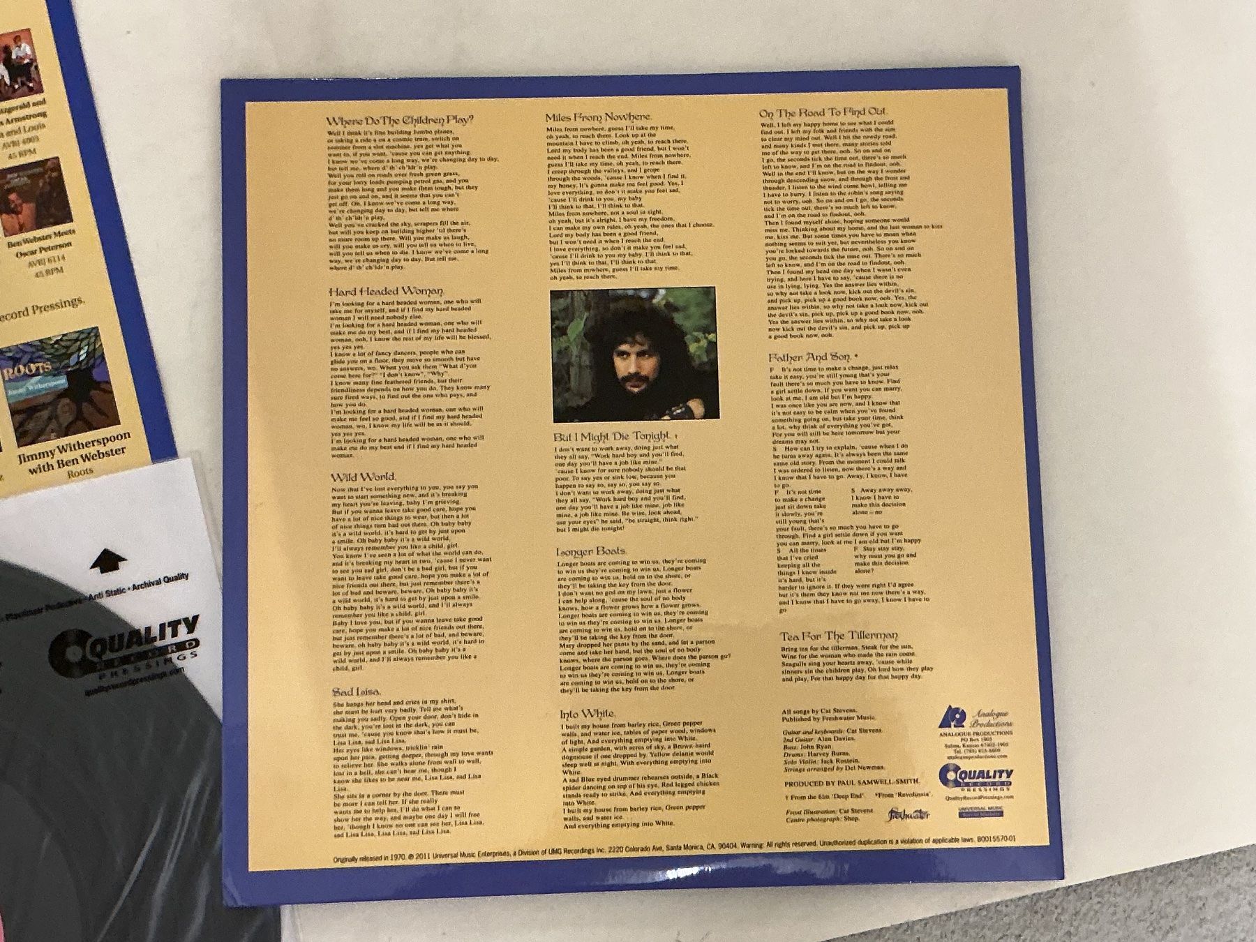 Dischi in vinile: Cat Stevens LP -  Tea For The Tillerman / 2011 Press, MINT – Usato da Winterthur venduto da Tumko-Vinyl 4