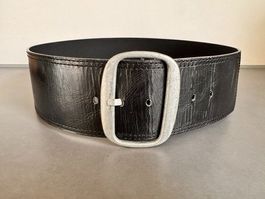 KUNSTLEDER GÜRTEL SCHWARZ