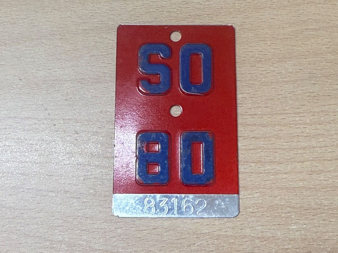 Insegne: SO80 Nummerschild Ch – Usato da Hallau venduto da mofaplus
