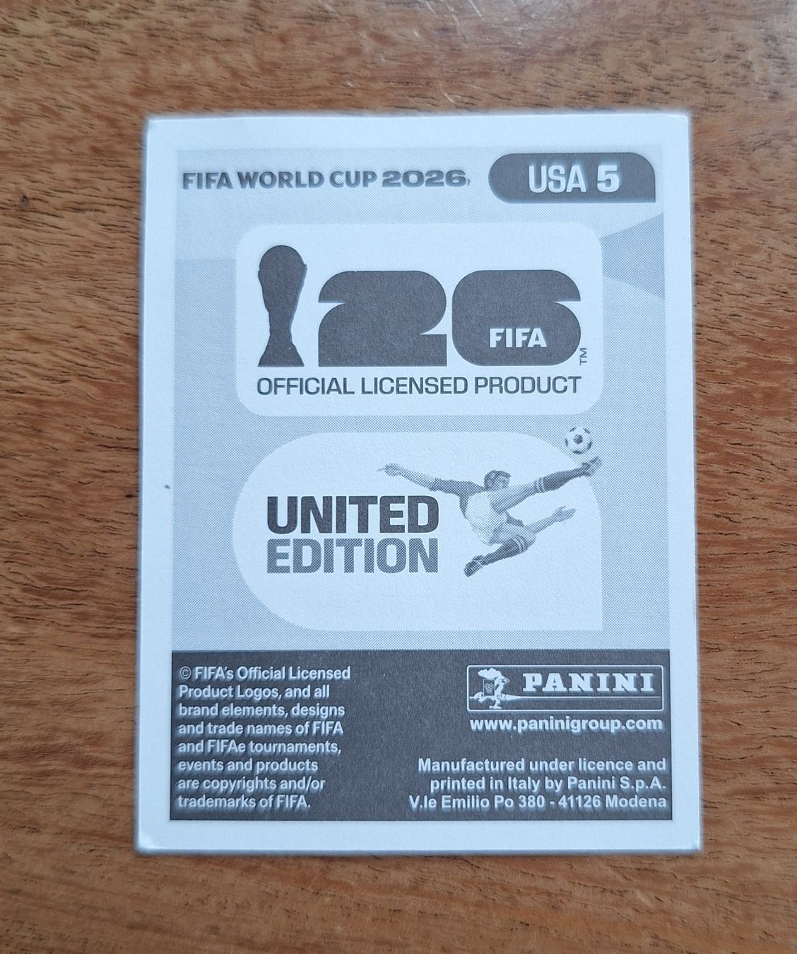 Panini Carte collezionabili: Panini Mark McKenzie USA 5 – Nuovo (secondo la descrizione) da Romanens venduto da Crocette 1