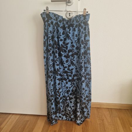 Maxirock Bikini Coverup schwarz blau