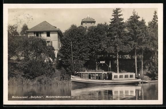 Ansichtskarten: AK Meisterschwanden, Restaurant Delphin – Gebraucht aus Berlin von bartko-reher