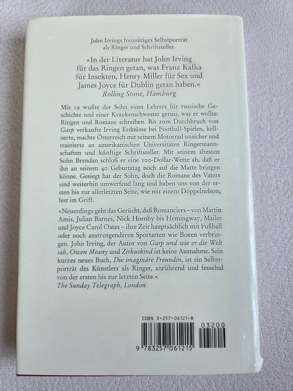 Libri: John Irving - Die imaginäre Freundin – Usato da Bergdietikon venduto da Tanne_10 1