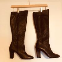Elegante Lederstiefel braun, 37