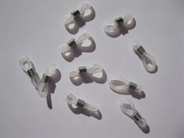 10 Brillenhalter, Brillenschlaufen, klar