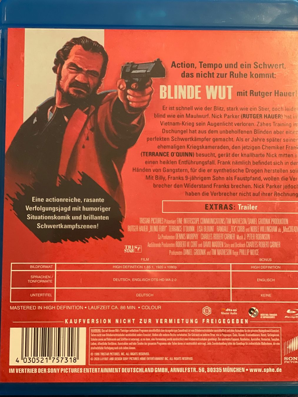 Tutti i DVDs: Blinde Wut (1989) – Nuovo (secondo la descrizione) da Waldenburg venduto da Gonzo8 1