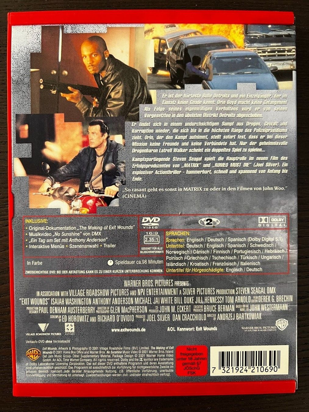 Tutti i DVDs: Exit Wounds – Usato da Zürich venduto da FilmFreunde 1
