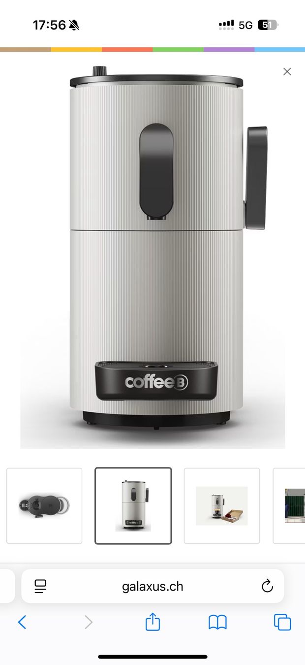 Coffee B Kaffeemaschinen & Espressomaschinen: Neu originalverpackte Coffe B Maschine, kompostierb. Kapseln – Neu und originalverpackt aus Jegenstorf von Mbeibelis