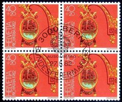1982 PRO PATRIA 40+20 RP 4ERBLOCK AUSGABETAG - Y92