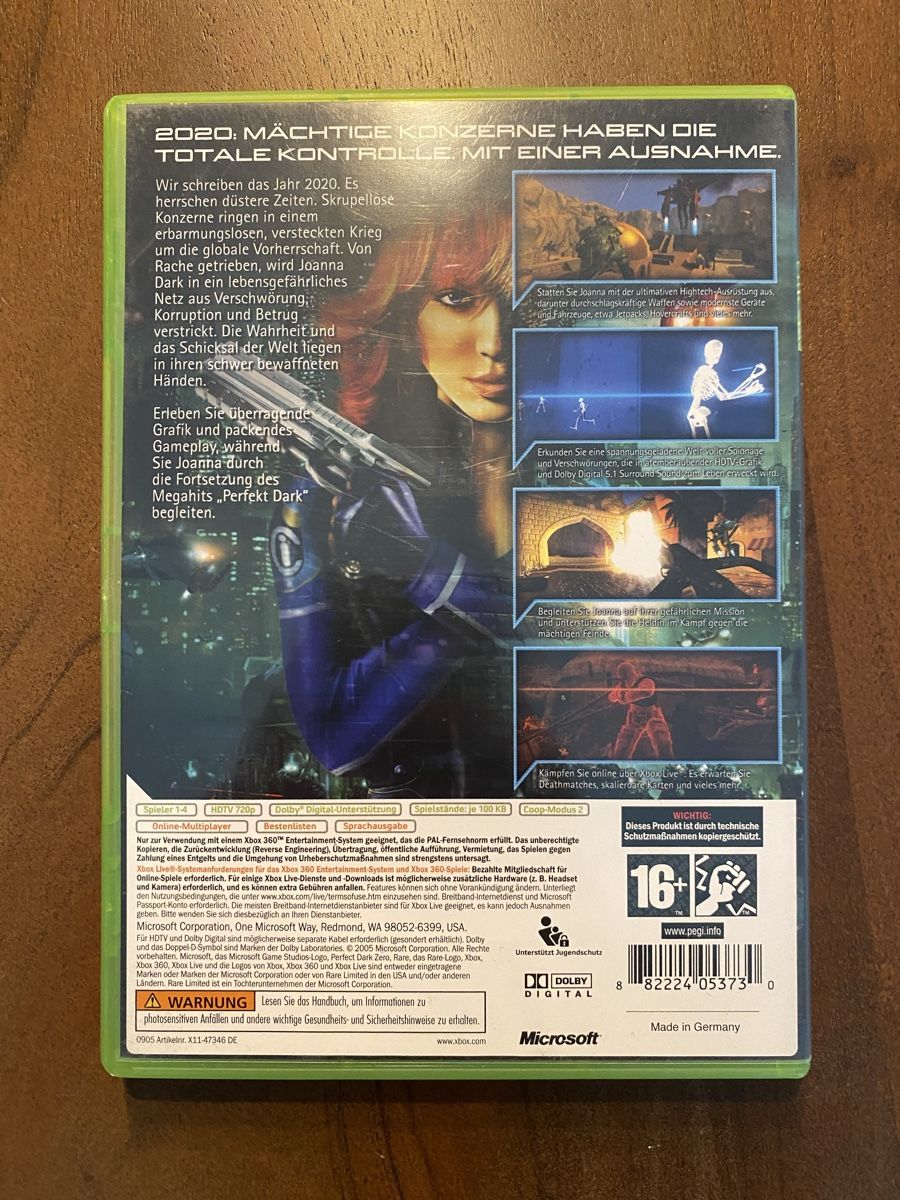 Microsoft Spiele: Perfect Dark Zero für Xbox 360 – Gebraucht aus Thunstetten von Virus_33 2