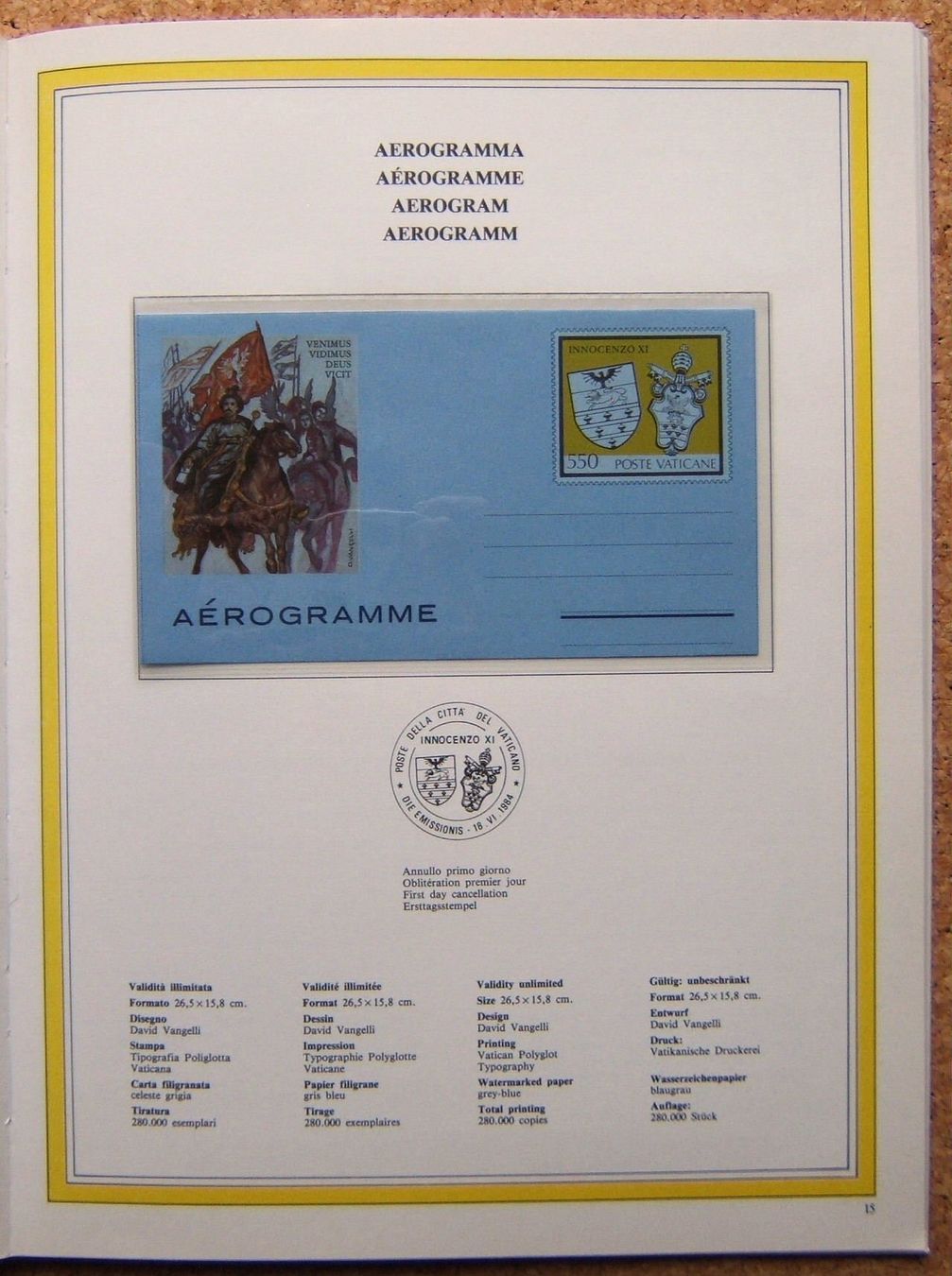 Tutti i francobolli: JAHRBUCH VATIKAN 1984 – Nuovo (secondo la descrizione) da Brunnen venduto da Nonne04 5