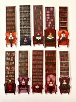 10x Book Lover Bookmarks Cozy Fall Stickers Bookish Gift Set