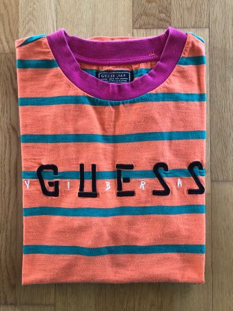 Guess X J Balvin Vibras T-Shirt Bunt Orange Grösse S M