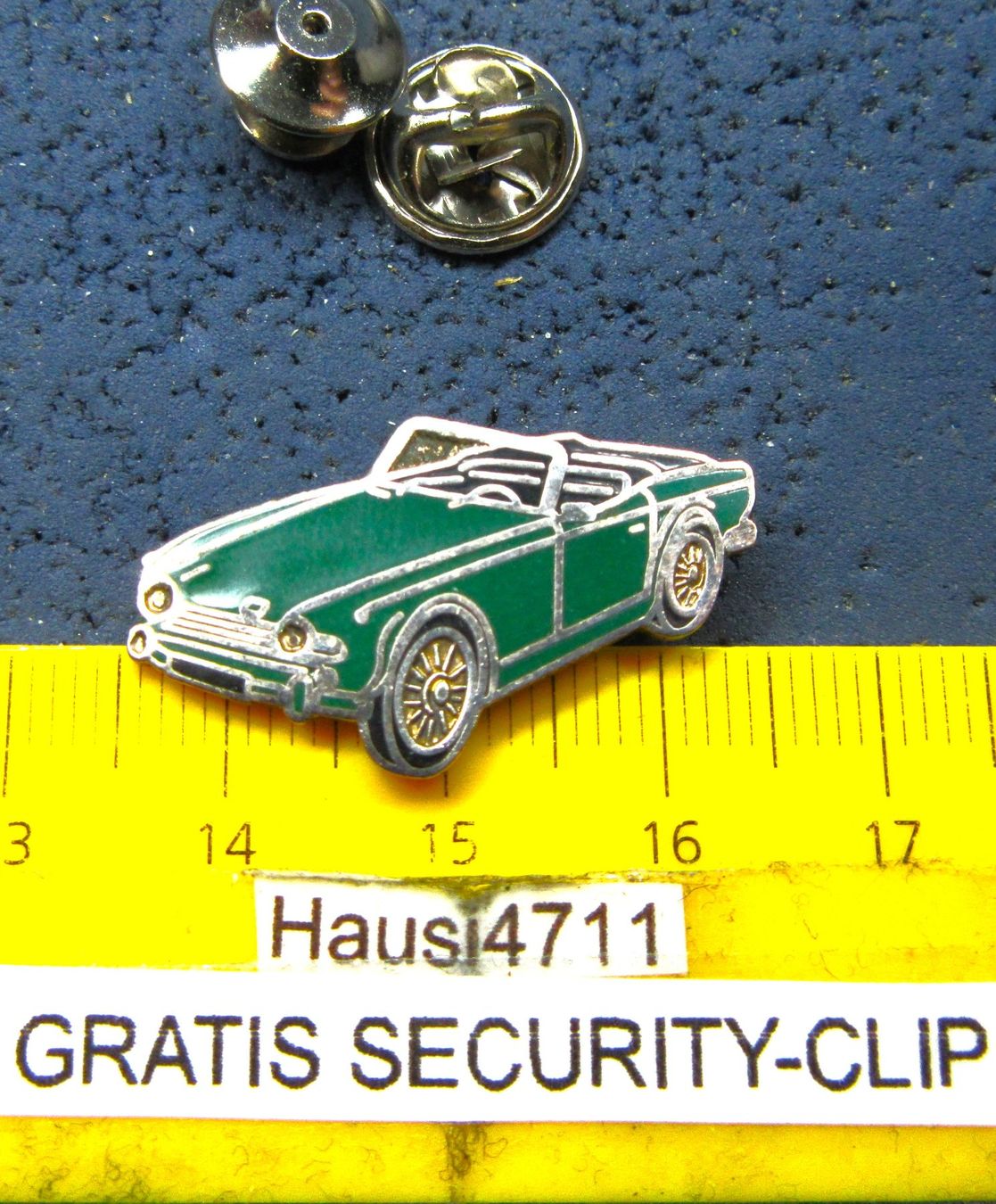Placchette & Badge: TRIUMPH TR4 GREEN CABRIO AUTO PIN ENAMEL – Usato da Ettingen venduto da Hausi4711