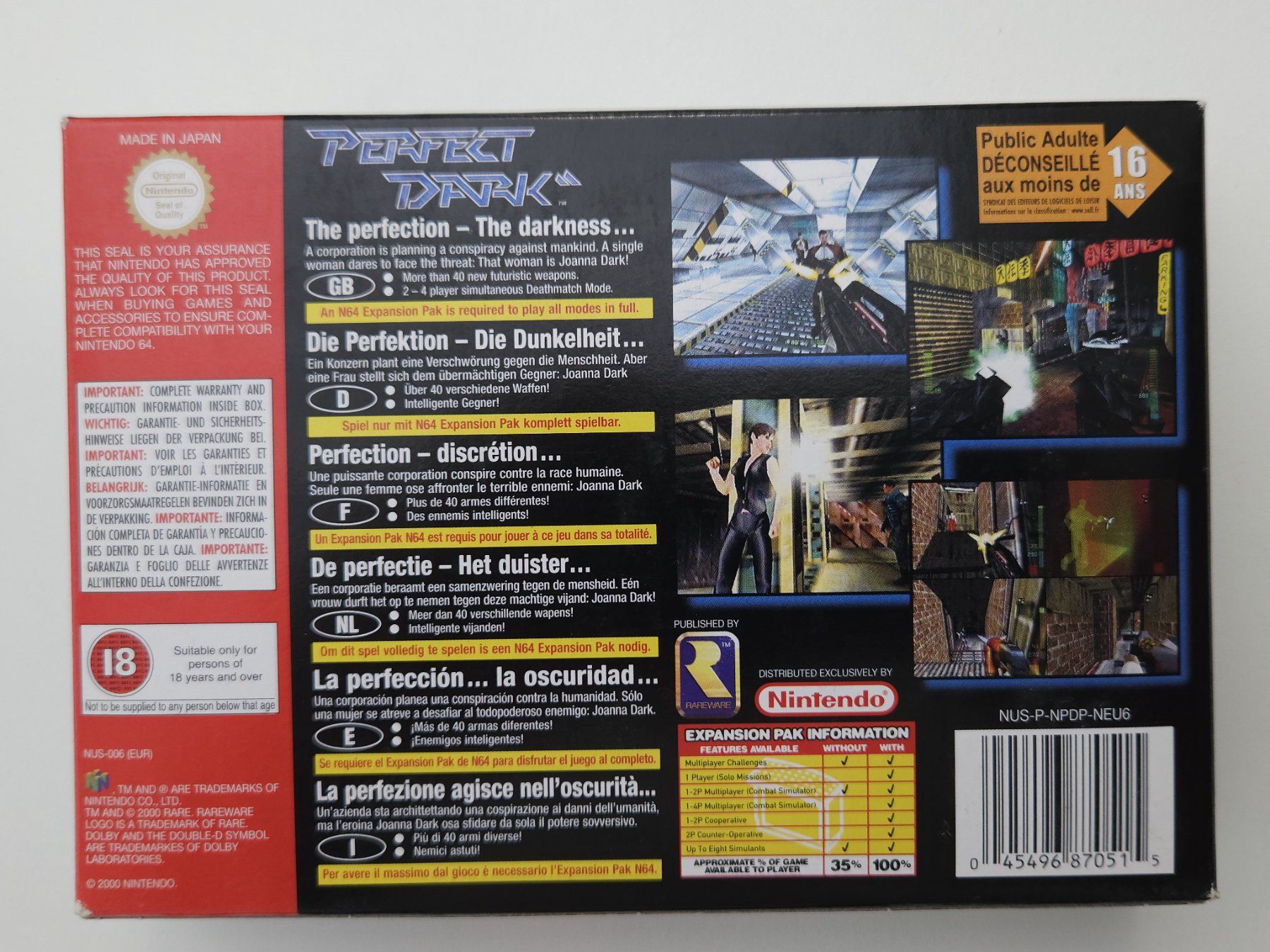 Nintendo Spiele: Perfect Dark - N64 – Gebraucht aus Autigny von zel_gvl5 1