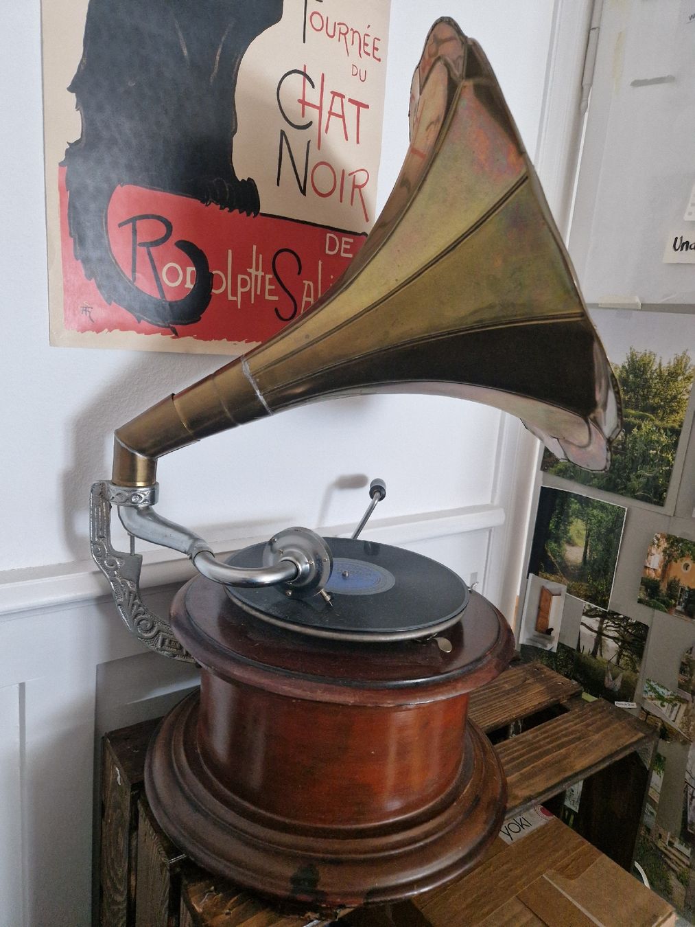 Tourne-disques: Antikes Grammophon HMS – D'occasion à St. Gallen par Sayuri 3