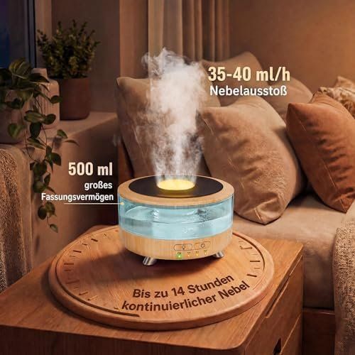 Diffusori di oli essenziali: Diffuser Raum und Yoga 9-farbiges LED-Nachtlicht – Nuovo e nell'imballaggio originale da Hundwil venduto da tec_mm27 6