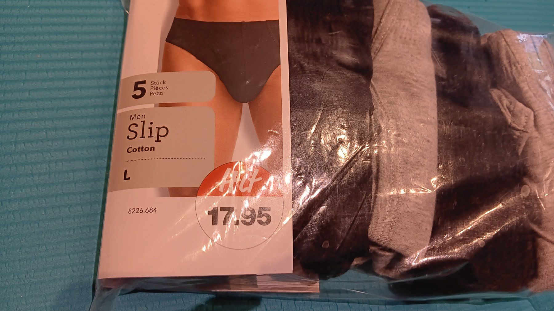 Migros Biancheria intima: 5er Pack Herren Slips Baumwolle Grösse L mit Durchgriff neu – Nuovo e nell'imballaggio originale da Dietikon venduto da Rabia 1