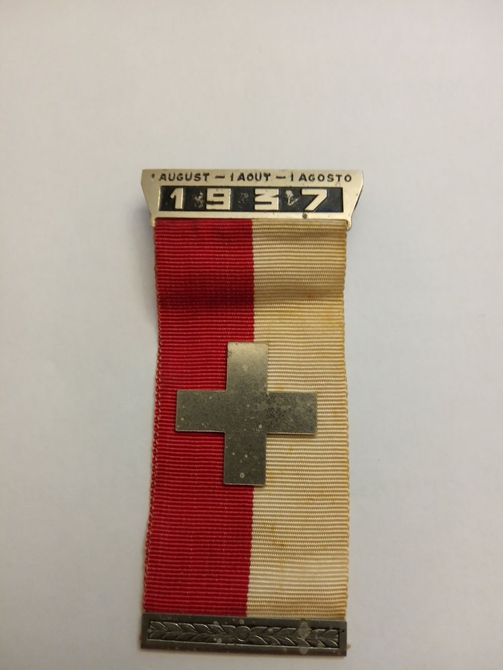 Placchette & Badge: 1. August-Abzeichen 1937 – Usato da Basel venduto da stephan6015