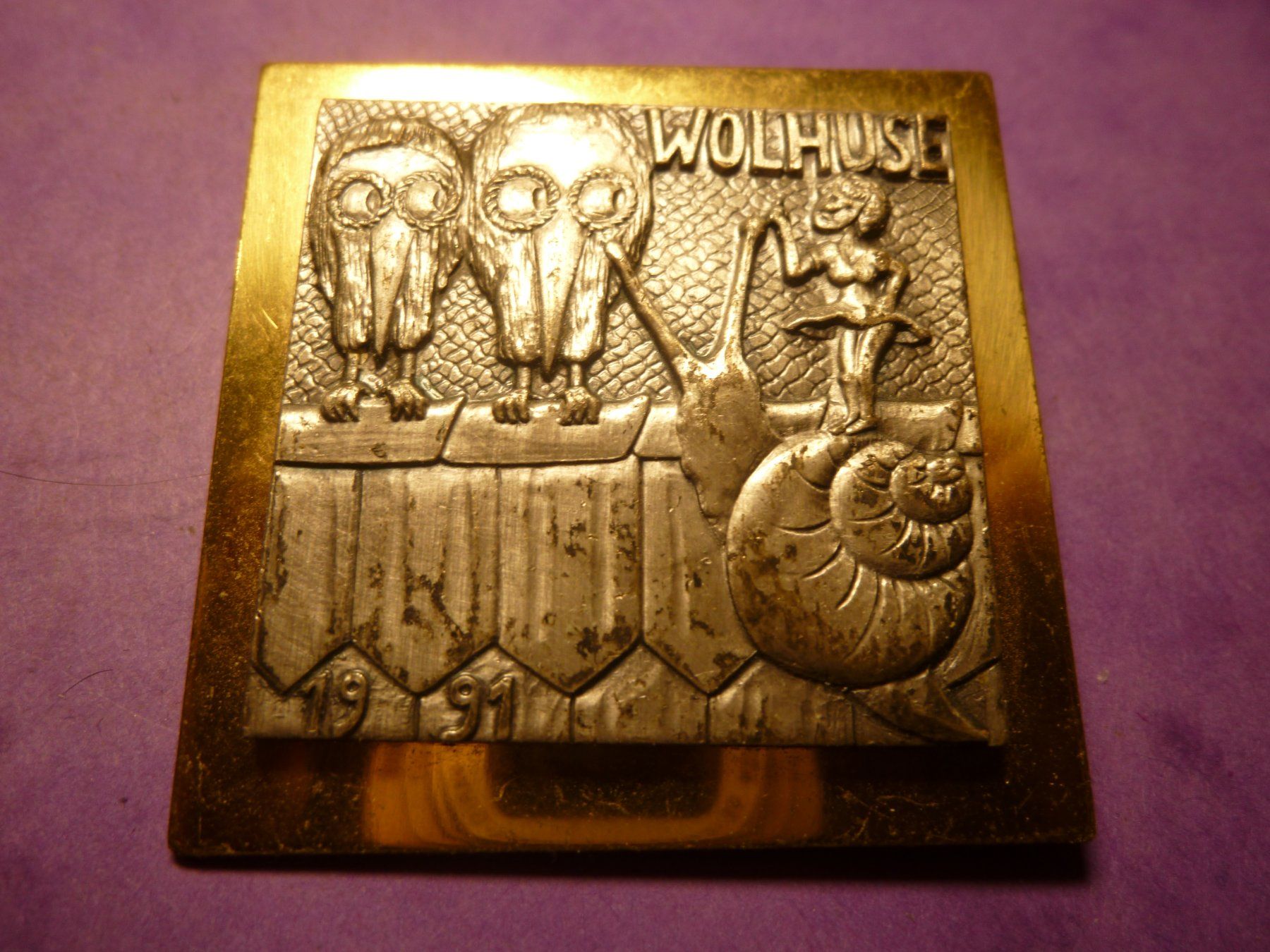 Plaquettes & Badges: WOLHUSEN 1991 GOLD – D'occasion à Ried (Muotathal) par Mandarin02