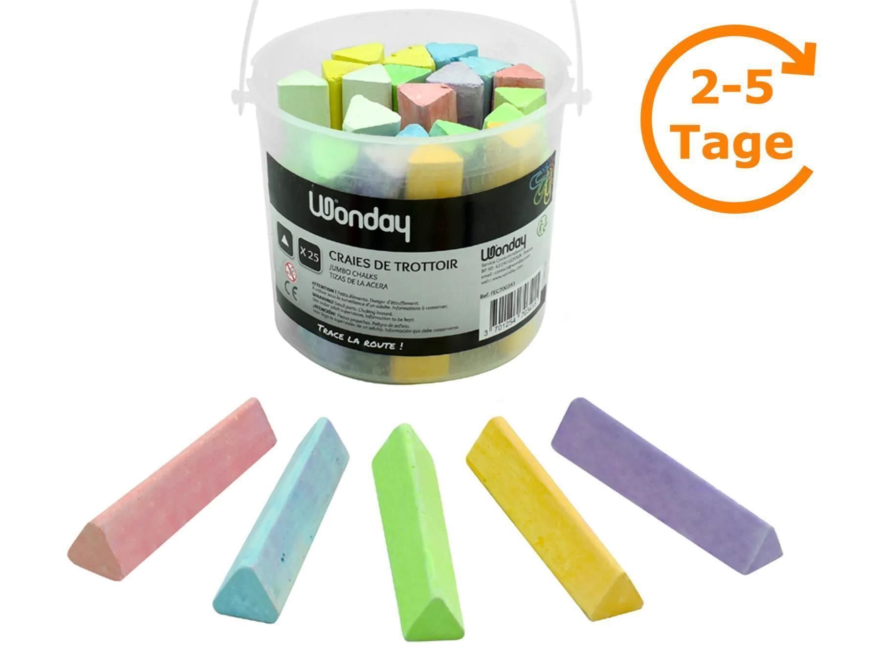 Colori: Straßenmalkreide, Kreide, 25x in Eimer – Nuovo e nell'imballaggio originale da St. Gallen venduto da cointec
