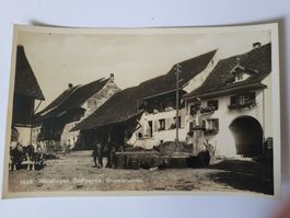 Alte Ansichtskarte Wenslingen Dorfteil mit Grossbrunnen R4