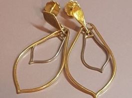Neue Goldohrhänger in 750 Gold, 18 Karat