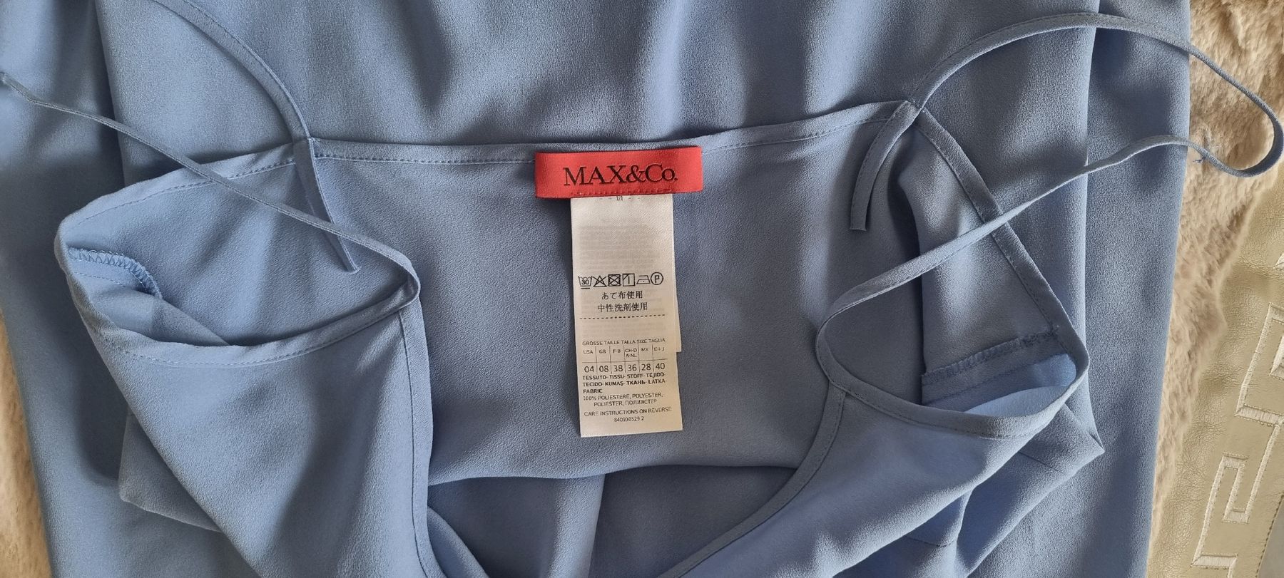 Max Mara Vestiti: Max&Co Maxikleid mit Unterkleid blau Gr.36 – Usato da Champlan venduto da acr_kkd5 6