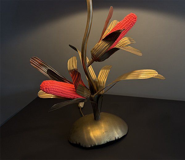 Lampade: Maison Jansen Corncob Table Lamp – 1970er – Usato da Zürich venduto da paristurin 1