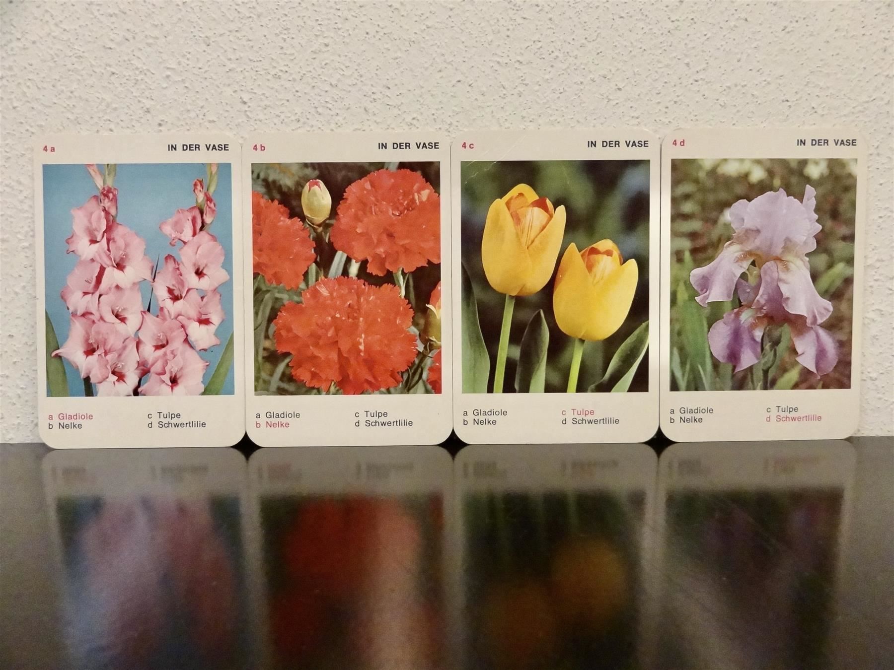 Giochi: altes Quartett BLUMEN-QUARTETT BLUMEN – Usato da Kerzers venduto da wisaundso 4