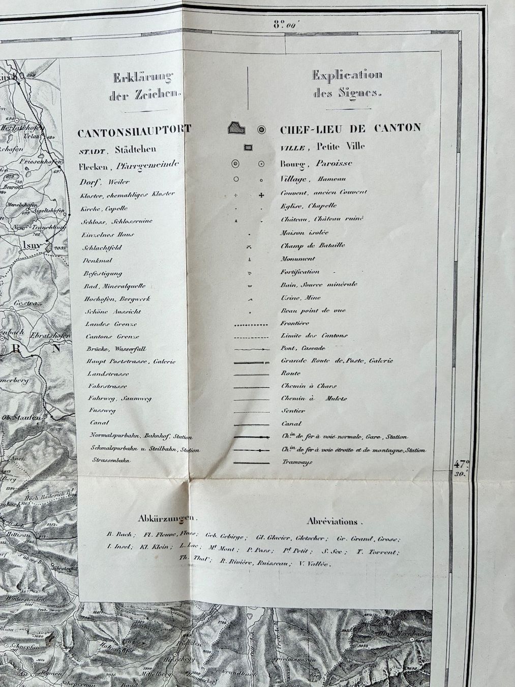 Cartes géographiques & atlas: GENERALKARTE DER SCHWEIZ 1916 – D'occasion à Embrach par korbflechter49 3
