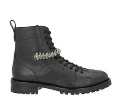 Jimmy choo boot mit Kristall-Applikationen