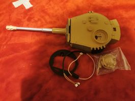 Torro Geschützturm Tiger 1 spät BB +Trehturmkranz+Kabel